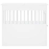 Dog Crate Furniture White 64.5x80x71 cm Engineered Wood - Low Angle