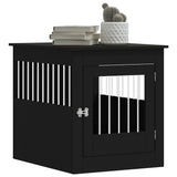 Dog Crate Furniture Black 64.5x80x71 cm Engineered Wood - Top-Down View