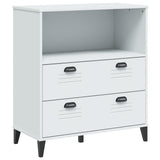 Highboard VIKEN White 80x40x200 cm Solid Wood Pine - Extra Image