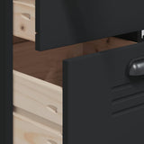Highboard VIKEN Black 80x40x190 cm Solid Wood Pine - Extra Image