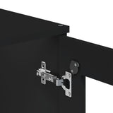 Highboard VIKEN Black 80x40x190 cm Solid Wood Pine - Extra Image