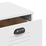 Highboard VIKEN White 80x40x190 cm Solid Wood Pine - Extra Image