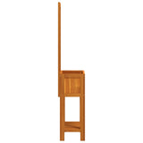 Planter with Trellis and Shelf 55x29.5x152 cm Solid Wood Acacia - 45-Degree Angle