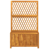 Planter with Trellis 100x32x165 cm Solid Wood Acacia