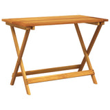 Folding Garden Table 90x52.5x65 cm Solid Wood Acacia - Front View