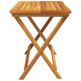Folding Garden Table 90x52.5x65 cm Solid Wood Acacia - 45-Degree Angle