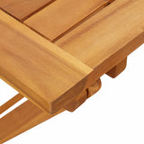 Folding Garden Table 90x52.5x65 cm Solid Wood Acacia - Extra Image