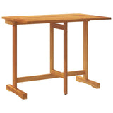 Folding Balcony Table 90x60x72 cm Solid Wood Acacia - Front View
