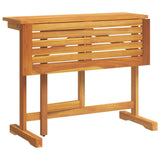 Folding Balcony Table 90x60x72 cm Solid Wood Acacia - Close-Up Angle