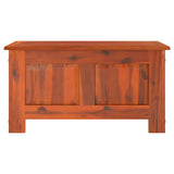 Storage Chest with Lid Brown Solid Wood Acacia - Top-Down View