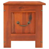 Storage Chest with Lid Brown Solid Wood Acacia - 45-Degree Angle