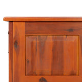 Storage Chest with Lid Brown Solid Wood Acacia - Low Angle
