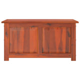 Storage Chest with Lid Brown Solid Wood Acacia - Top-Down View