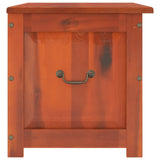 Storage Chest with Lid Brown Solid Wood Acacia - 45-Degree Angle