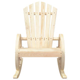 Rocking Adirondack Chairs 2 pcs Solid Wood Fir - 45-Degree Angle