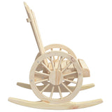 Rocking Adirondack Chairs 2 pcs Solid Wood Fir - Rear View