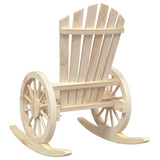 Rocking Adirondack Chairs 2 pcs Solid Wood Fir - Close-Up Angle