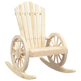 3 Piece Garden Lounge Set Solid Wood Fir - Top-Down View