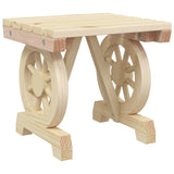 3 Piece Garden Lounge Set Solid Wood Fir - Low Angle