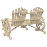 4 Piece Garden Lounge Set Solid Wood Fir - Close-Up Angle