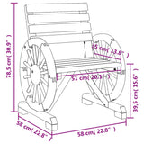 Garden Chairs 4 pcs Solid Wood Fir - Extra Image
