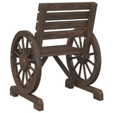 Garden Chairs 4 pcs Solid Wood Fir - Rear View