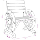 Garden Chairs 4 pcs Solid Wood Fir - Extra Image