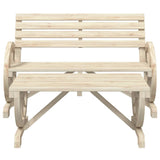 4 Piece Garden Lounge Set Solid Wood Fir - 45-Degree Angle