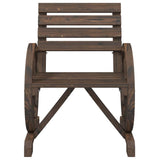 4 Piece Garden Lounge Set Solid Wood Fir - Close-Up Angle