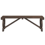 Garden Benches 2 pcs Solid Wood Fir - Top-Down View