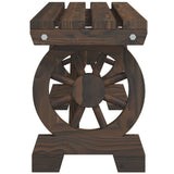 Garden Benches 2 pcs Solid Wood Fir - 45-Degree Angle