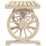 3 Piece Garden Dining Set Solid Wood Fir - Rear View