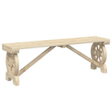 3 Piece Garden Dining Set Solid Wood Fir - Low Angle