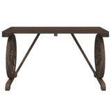 3 Piece Garden Dining Set Solid Wood Fir - 45-Degree Angle