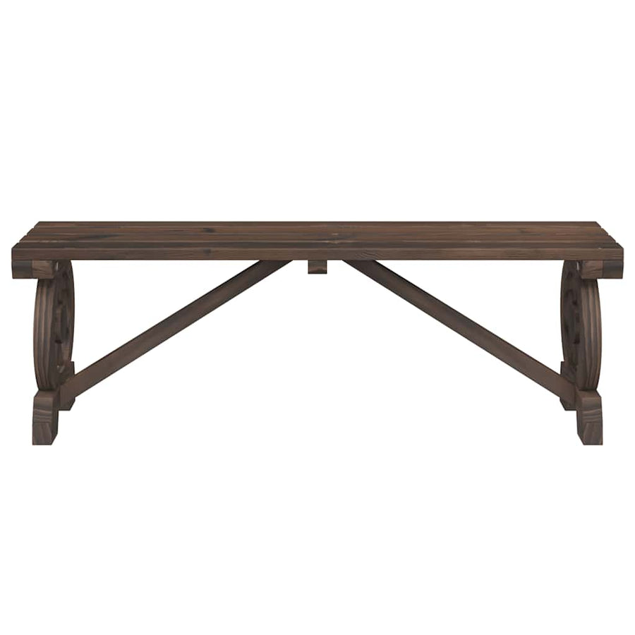 3 Piece Garden Dining Set Solid Wood Fir