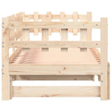 Pull-out Day Bed without Mattress 2x(90x190) cm Solid Wood - Extra Image