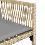 Garden Chairs with Cushions 4 pcs Mix Beige Poly Rattan - Extra Image
