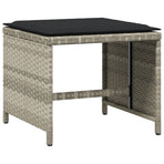 Garden Stools with Cushions 4 pcs Light Grey 41x41x36 cm