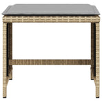 Garden Stools with Cushions 4 pcs Mix Beige 41x41x36 cm