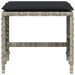 Garden Stools with Cushions 4 pcs Light Grey 41x41x36 cm