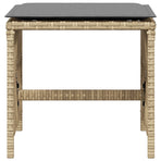 Garden Stools with Cushions 4 pcs Mix Beige 41x41x36 cm