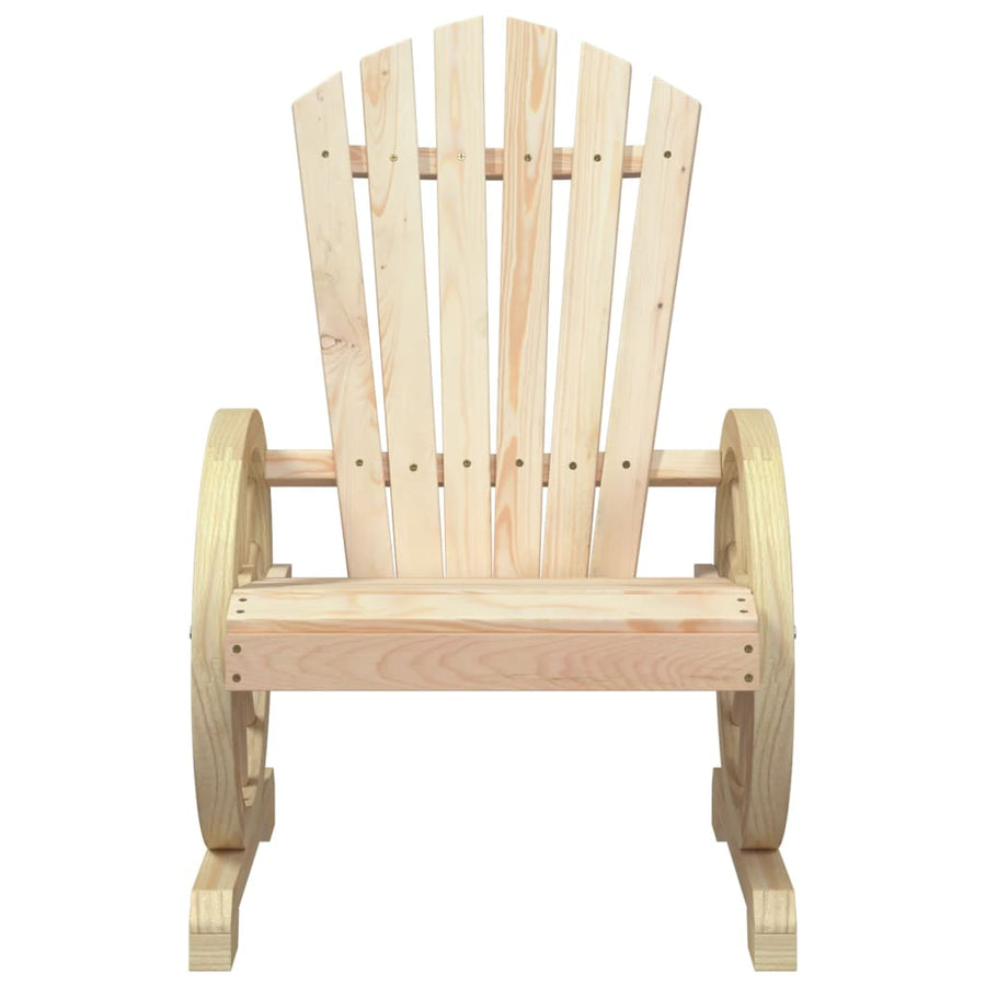 Garden Adirondack Chair Solid Wood Fir