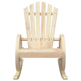 Rocking Adirondack Chair Solid Wood Fir - Top-Down View