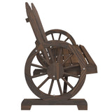 Garden Adirondack Chair 2-Seater Solid Wood Fir - 45-Degree Angle