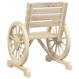 Garden Chair 58x58x78.5 cm Solid Wood Fir - Rear View