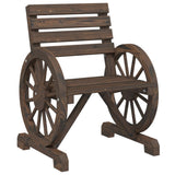 Garden Chair 58x58x78.5 cm Solid Wood Fir - Front View