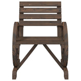 Garden Chair 58x58x78.5 cm Solid Wood Fir - Top-Down View
