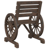Garden Chair 58x58x78.5 cm Solid Wood Fir - Rear View