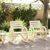 Garden Chairs 2 pcs 58x58x78.5 cm Solid Wood Fir - Side View