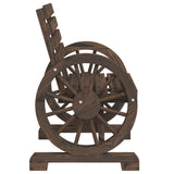 Garden Chairs 2 pcs 58x58x78.5 cm Solid Wood Fir - Rear View